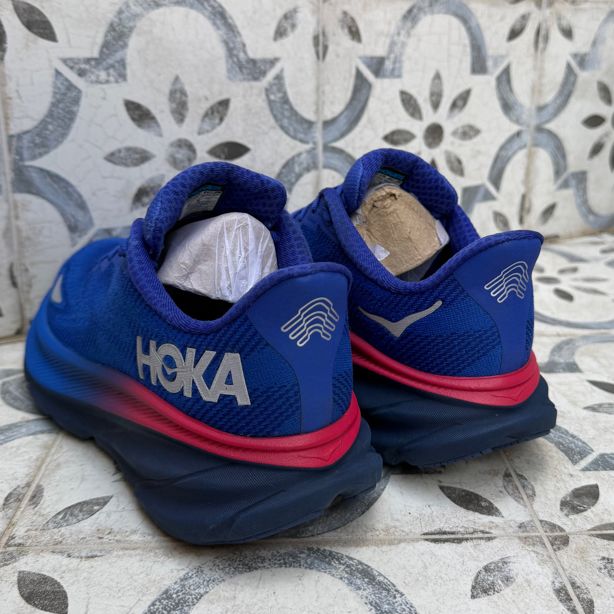 Hoka Clifton 9 Gore-Tex - Dazzling Blue / Evening Sky - UK8.5