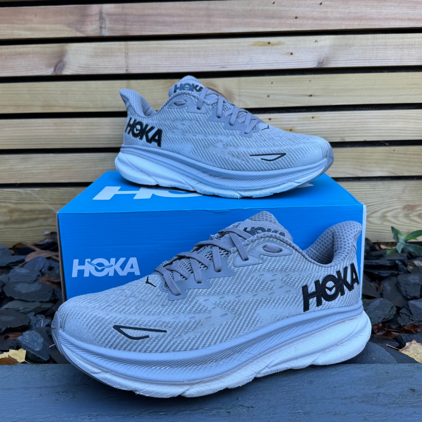 Hoka Clifton 9 - Wolf Grey - UK9