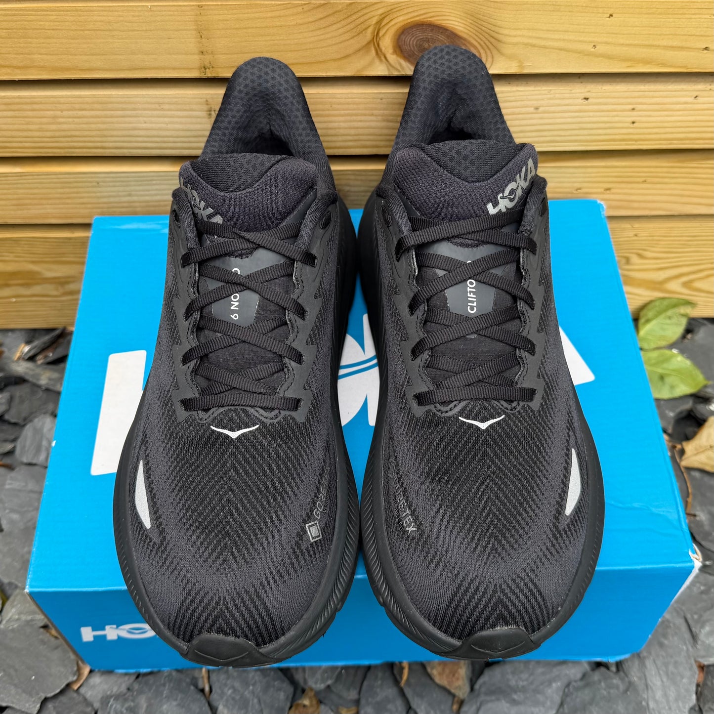 Hoka Clifton 9 Gore-Tex - Black Reflect - UK9
