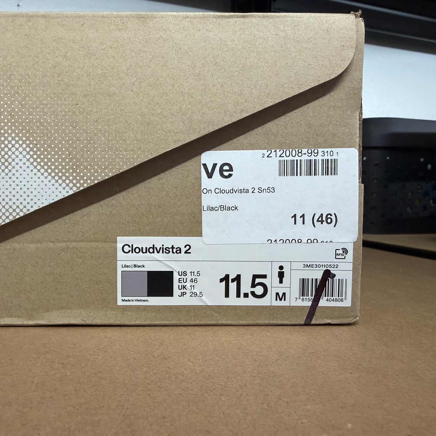 On Running CloudVista 2 - Lime / Grey - UK11