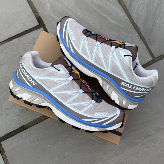 Salomon XT-6 - Sliver Cloud / Iron / Ultramarine - UK10 - Brand New
