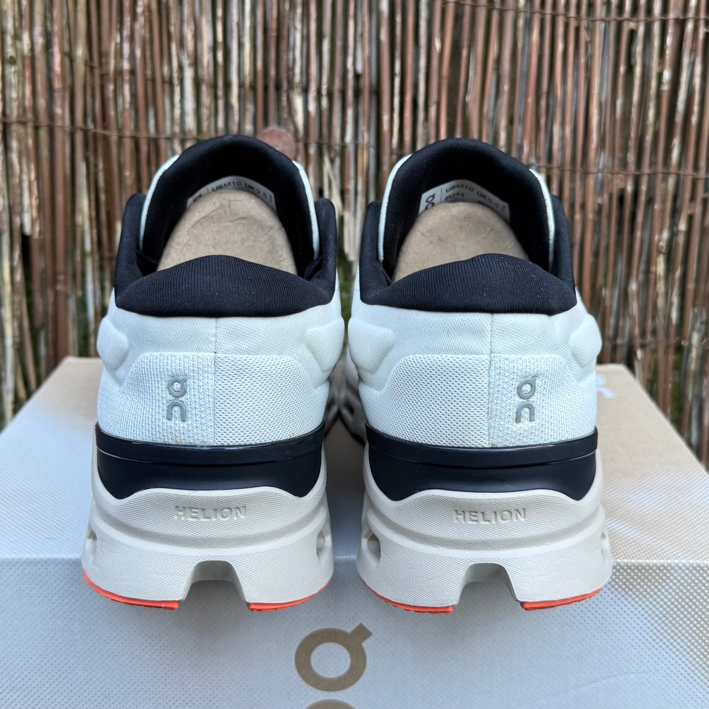 On Running CloudStratus 3 - Dyed White / Sand Orange - UK9.5