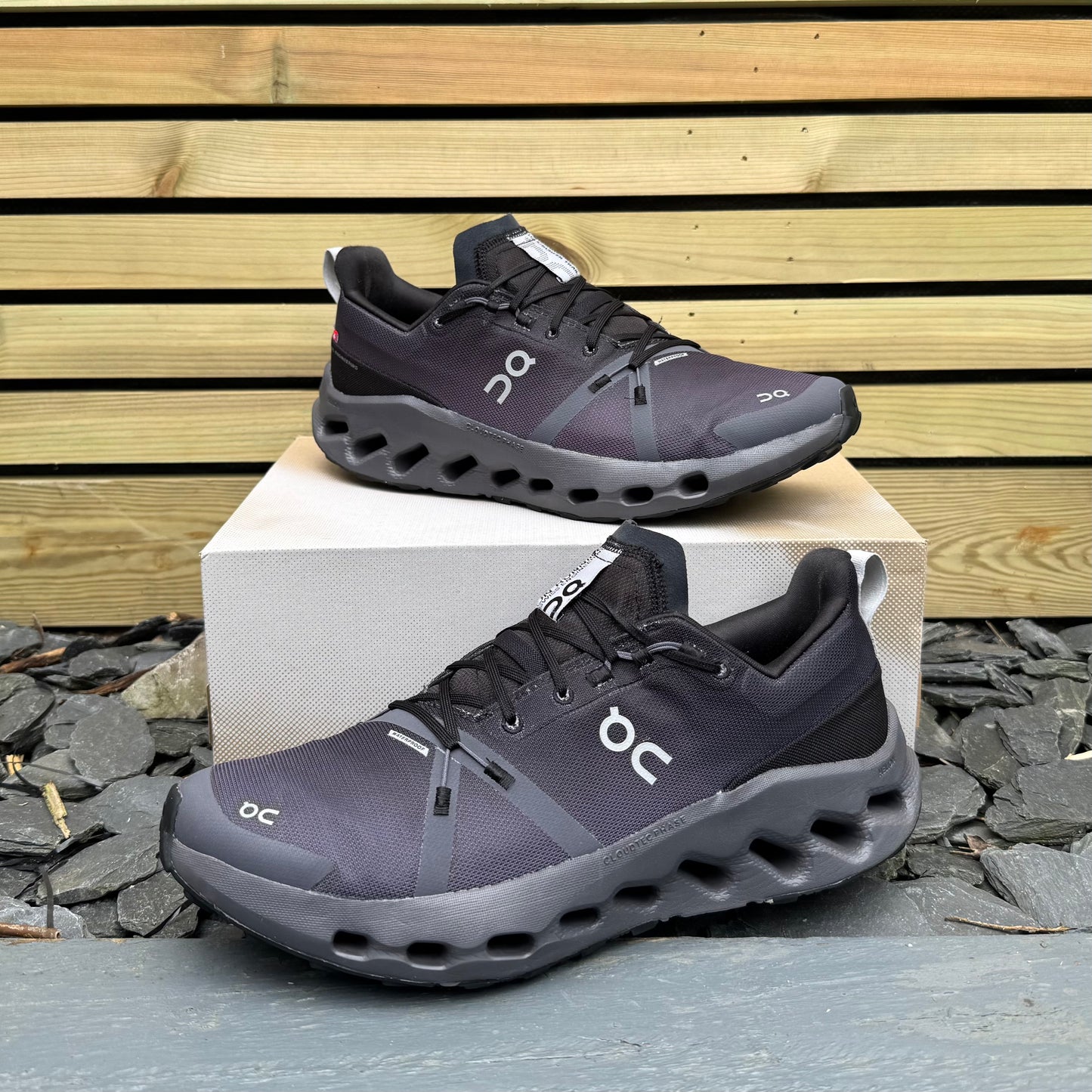 On Running CloudSurfer Trail Waterproof - Black Eclipse - UK9