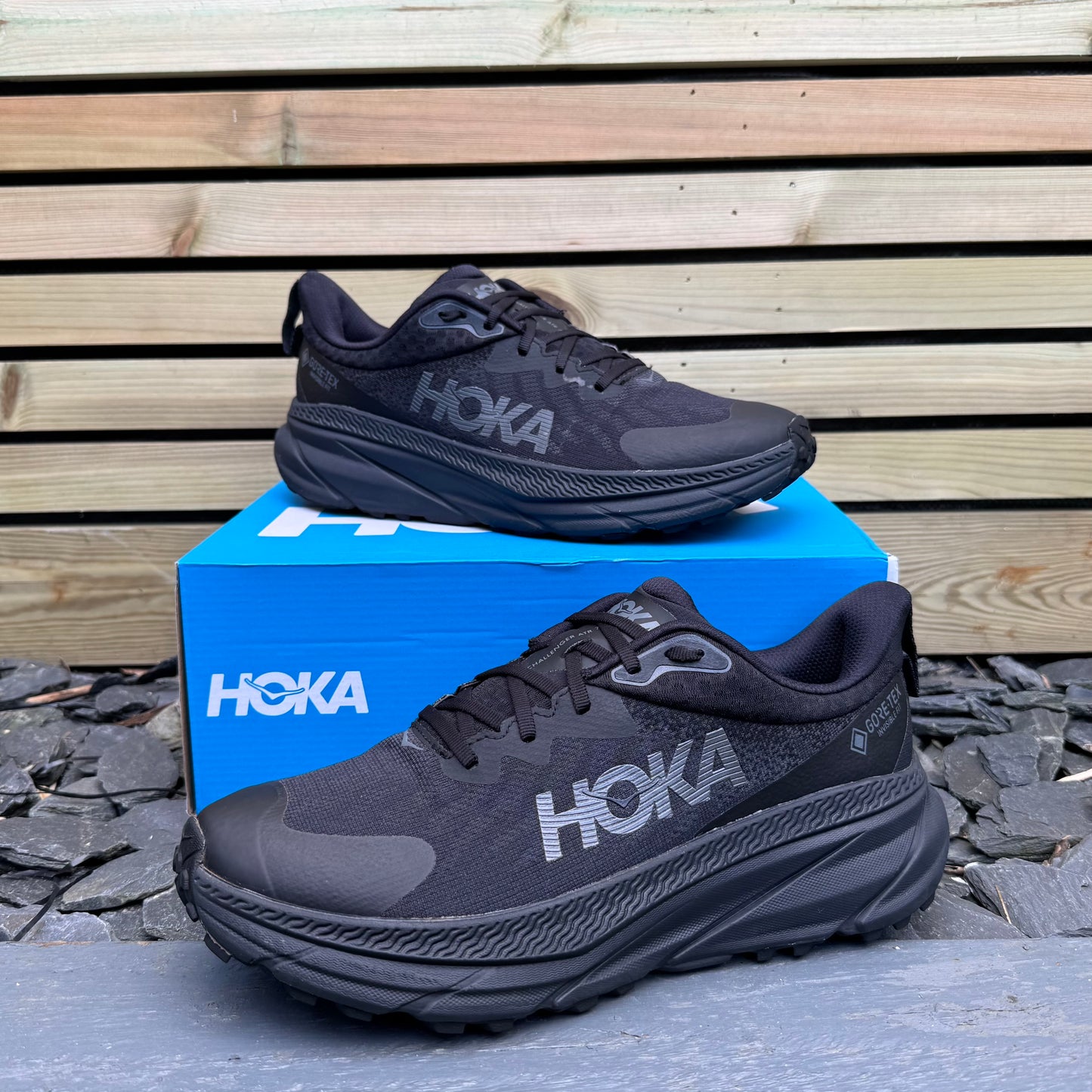 Hoka Challenger 7 Gore-Tex - Triple Black - UK10