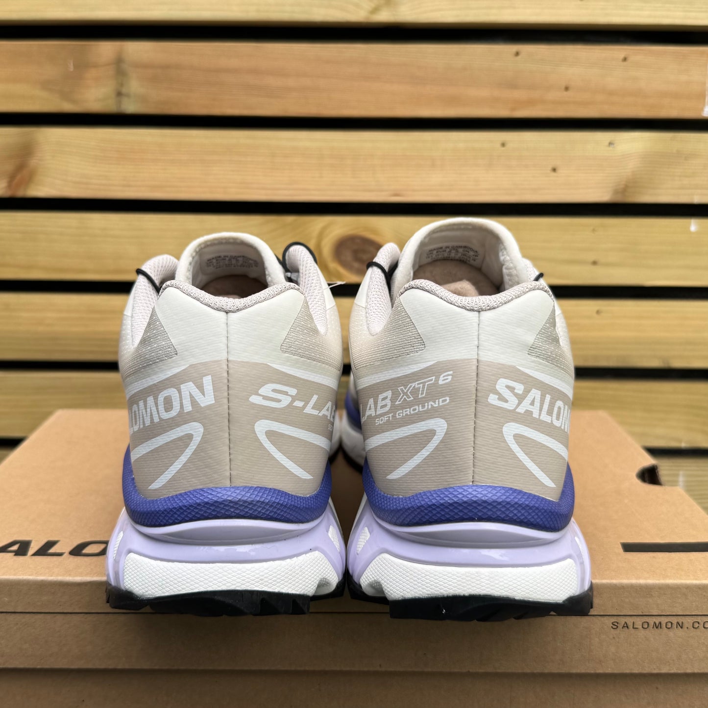 Salomon XT-6 - Almond Milk / Silver Cloud / Liberty - UK10.5 - Brand New