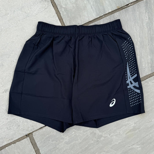 Asics Icon Shorts - Performance Black / Carrier Grey - Brand New - Multiple Sizes