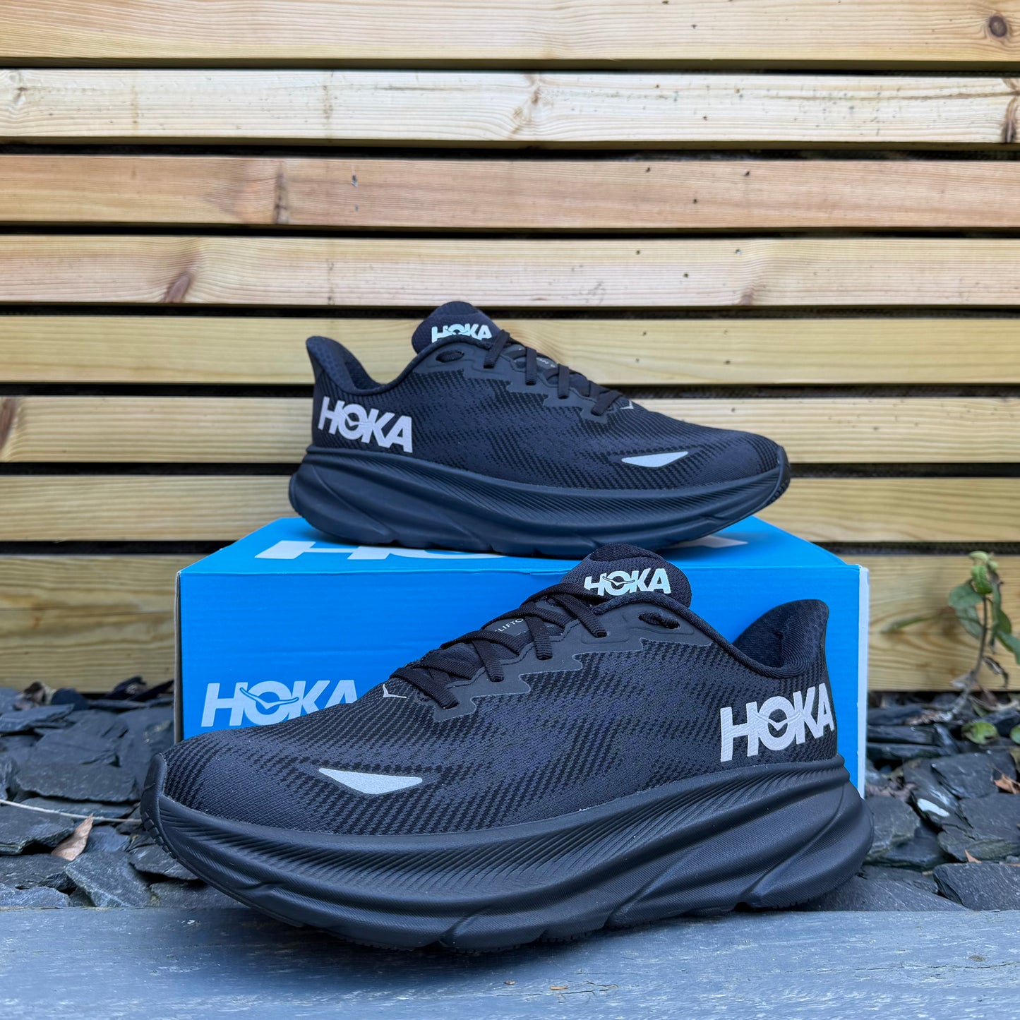 Hoka Clifton 9 Gore-Tex - Black Reflect - UK9