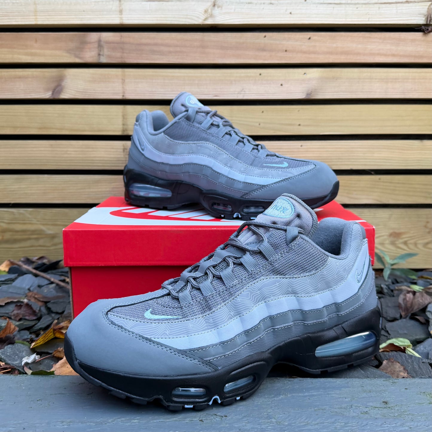 Nike Air Max 95 OG Big Bubble - Cool Grey / Psychic Blue - UK11