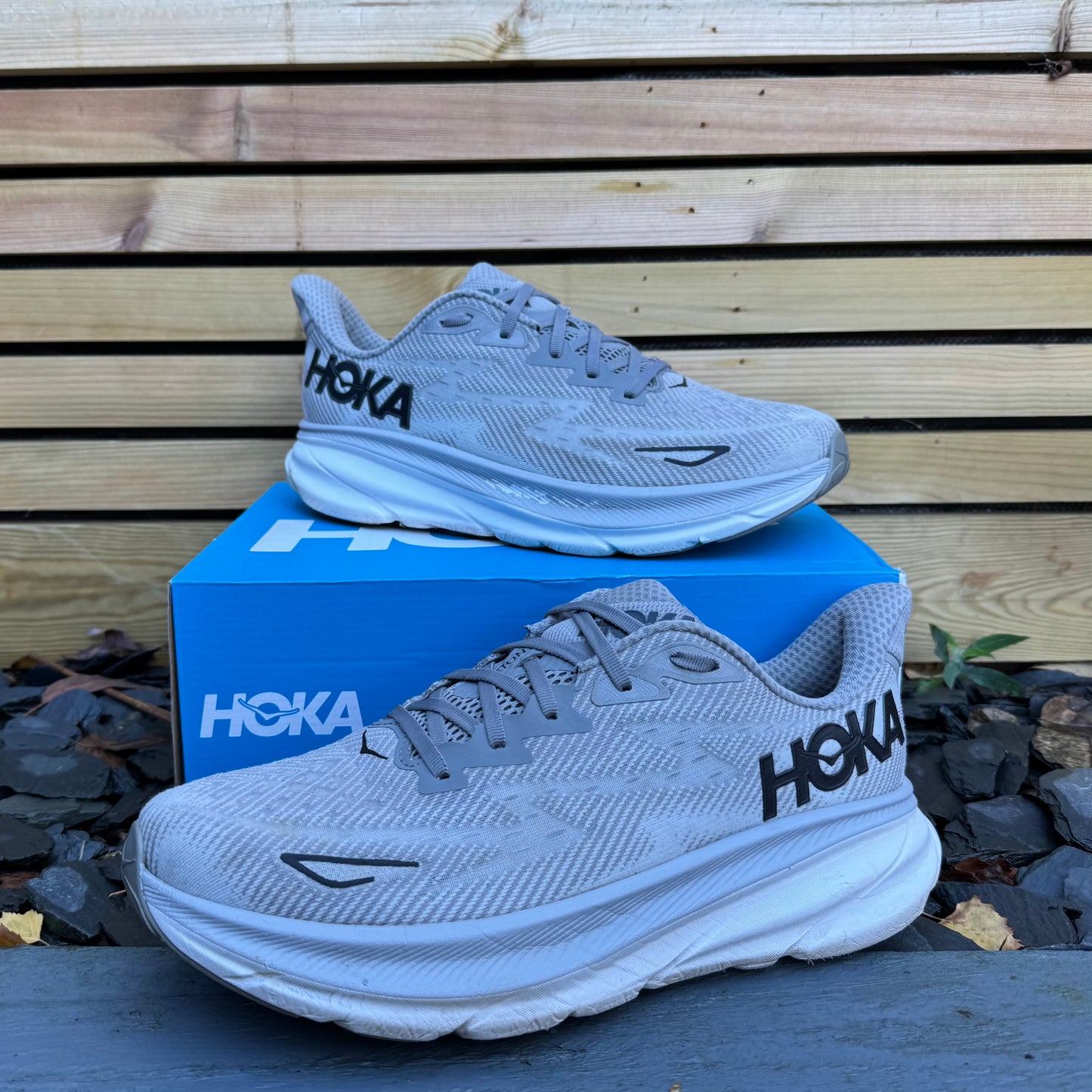 Hoka Clifton 9 - Wolf Grey - UK11