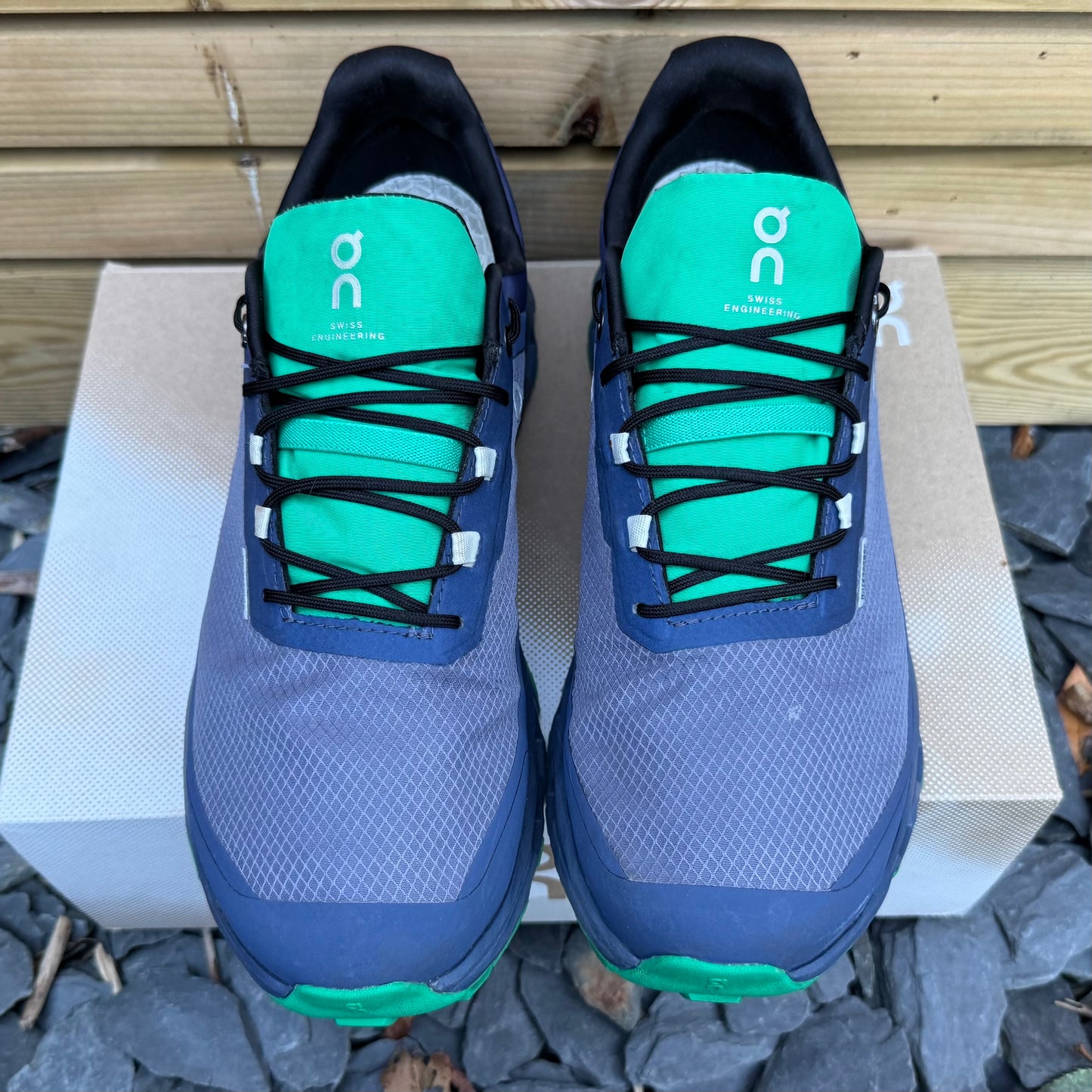 On Running CloudVista Waterproof - Midnight Navy / Green - UK9