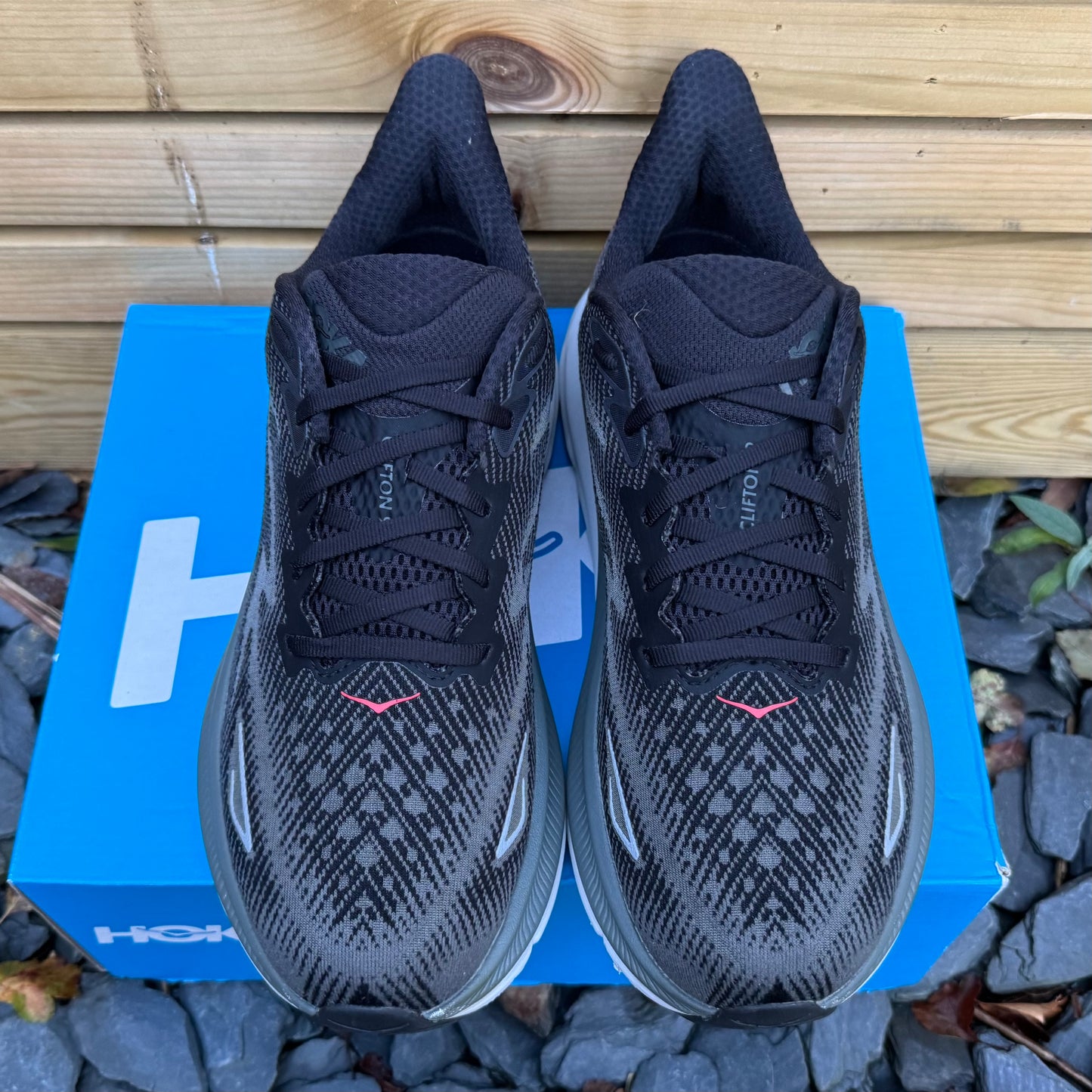 Hoka Clifton 9 - Black / Outer Orbit - UK10
