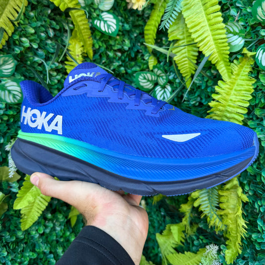Hoka Clifton 9 Gore-Tex - Dazzling Blue / Evening Sky - UK10.