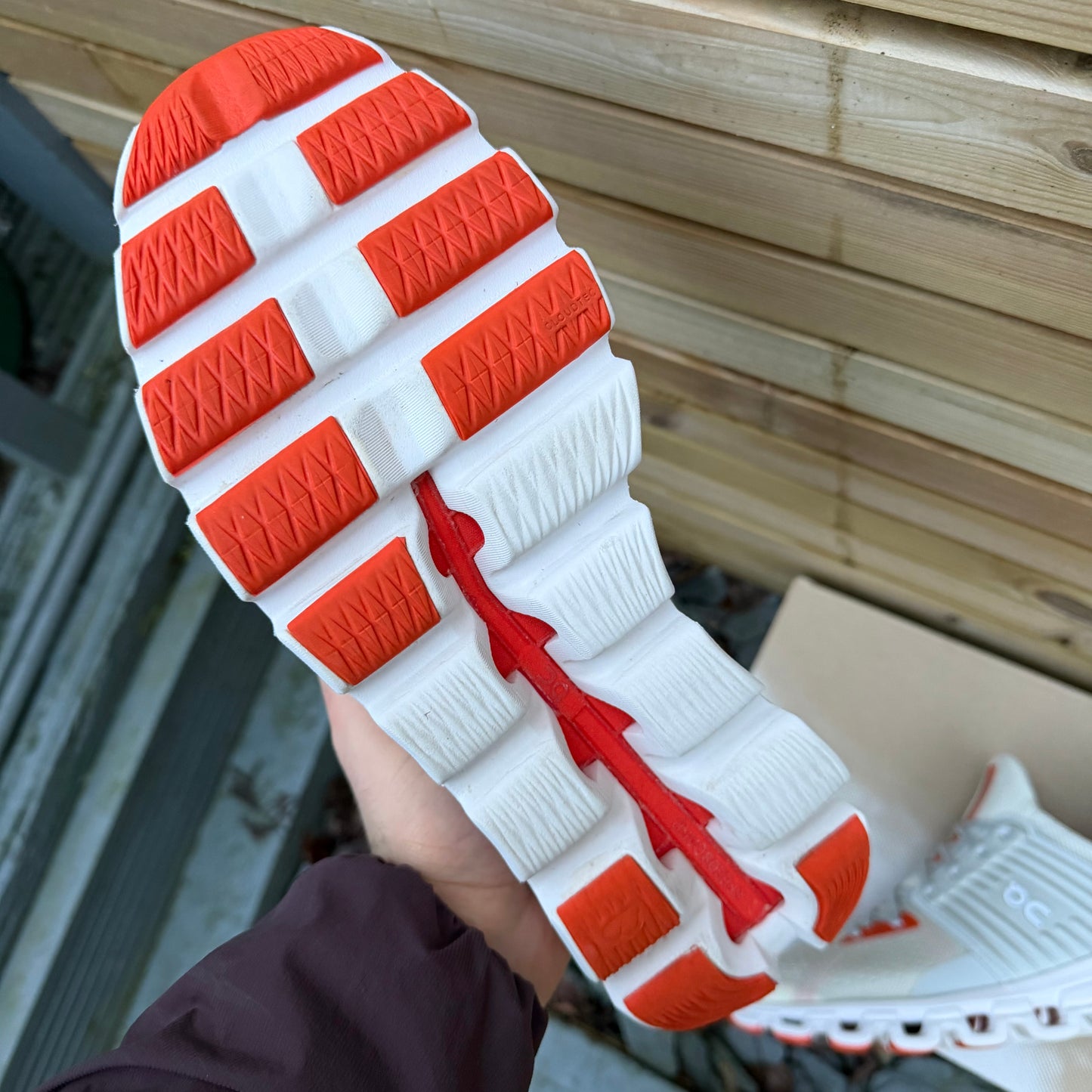 On Running CloudSwift 2.0 - Glacier White / Flame Orange - UK9