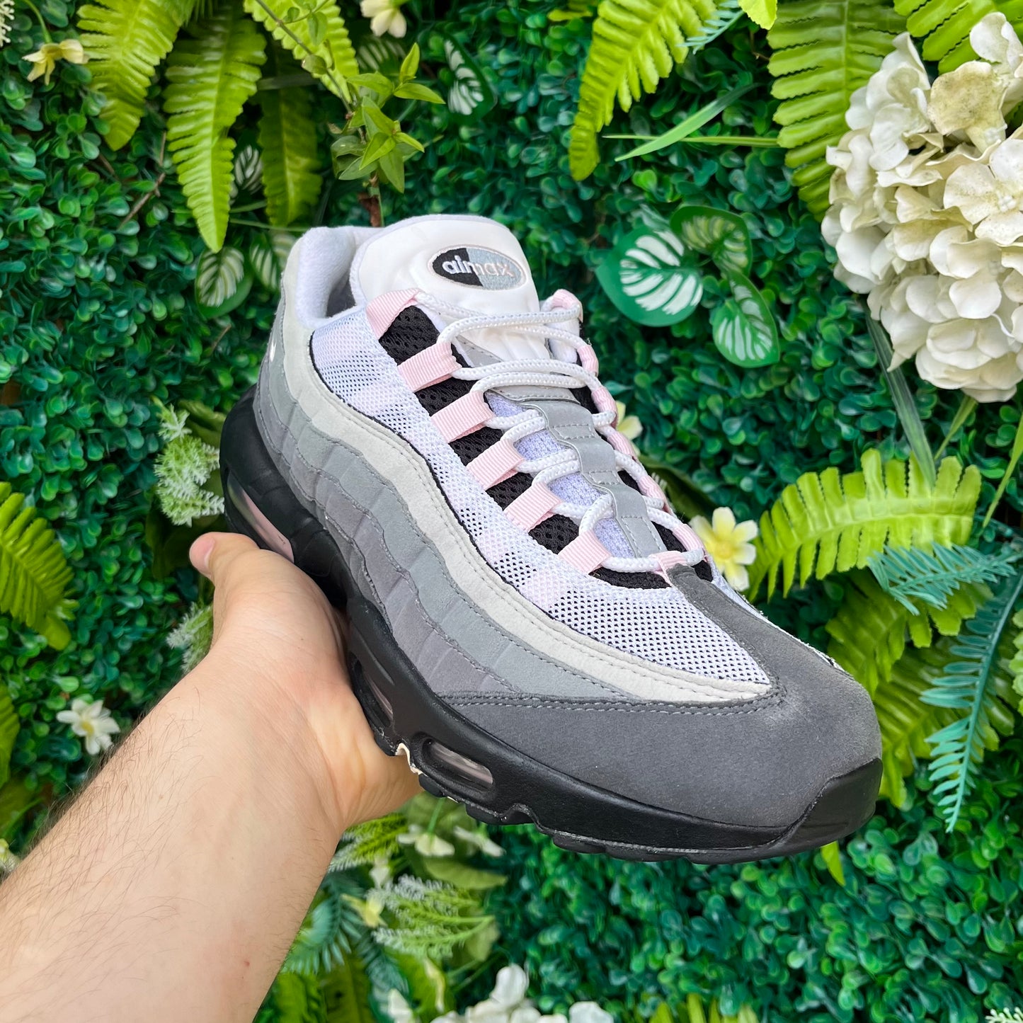 Nike Air Max 95 Gunsmoke / Pink Foam UK9