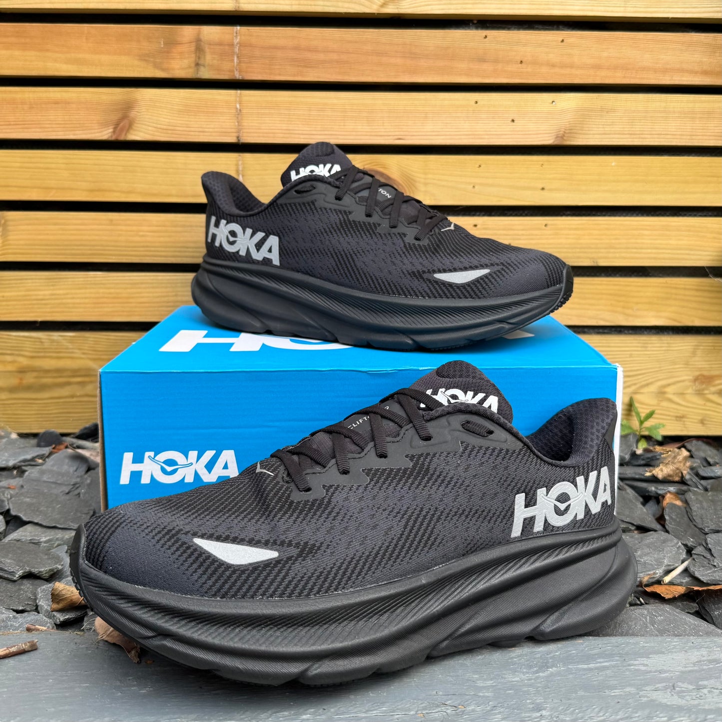 Hoka Clifton 9 Gore-Tex - Black Reflect - UK10