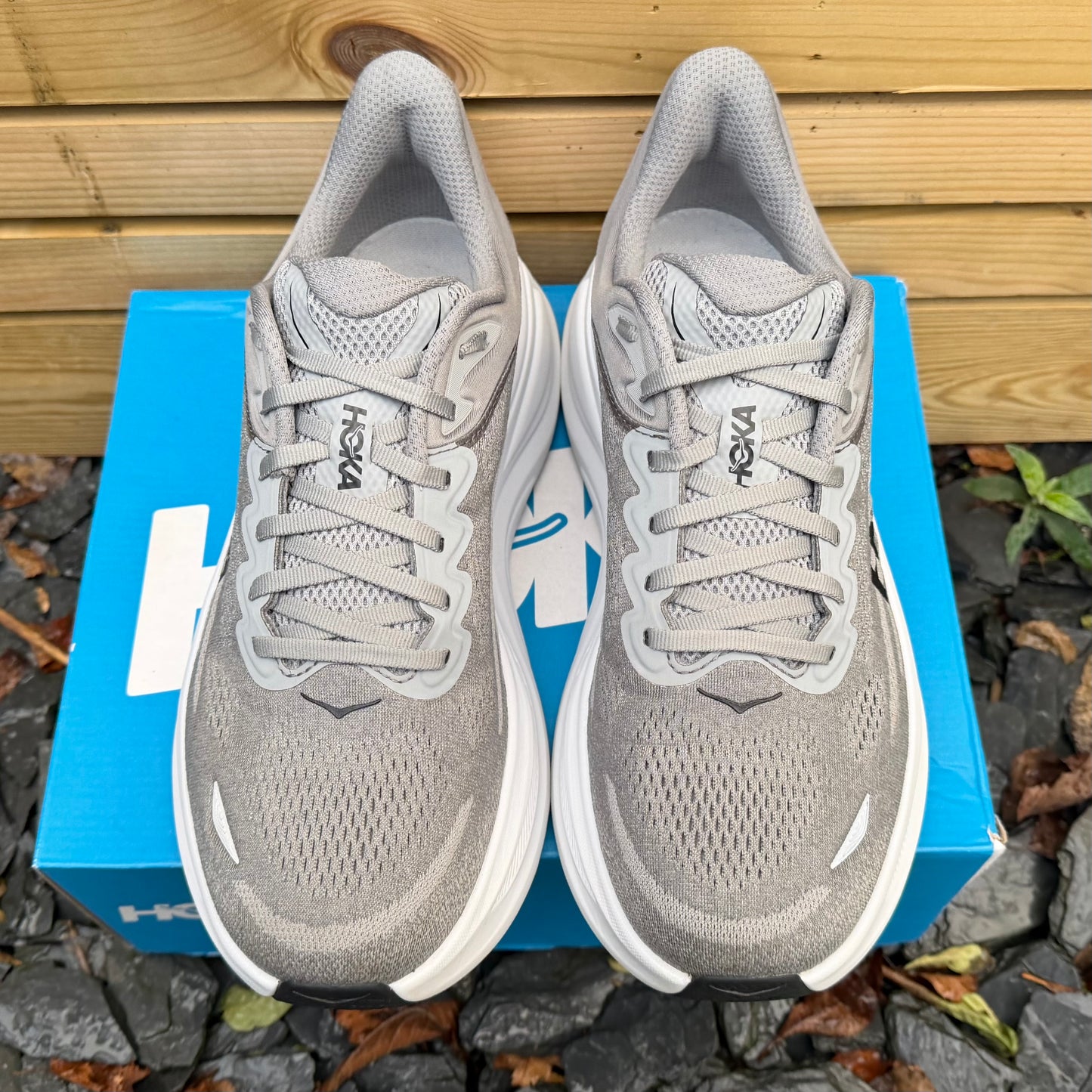 Hoka Bondi 9 - Wolf Grey - UK9.5