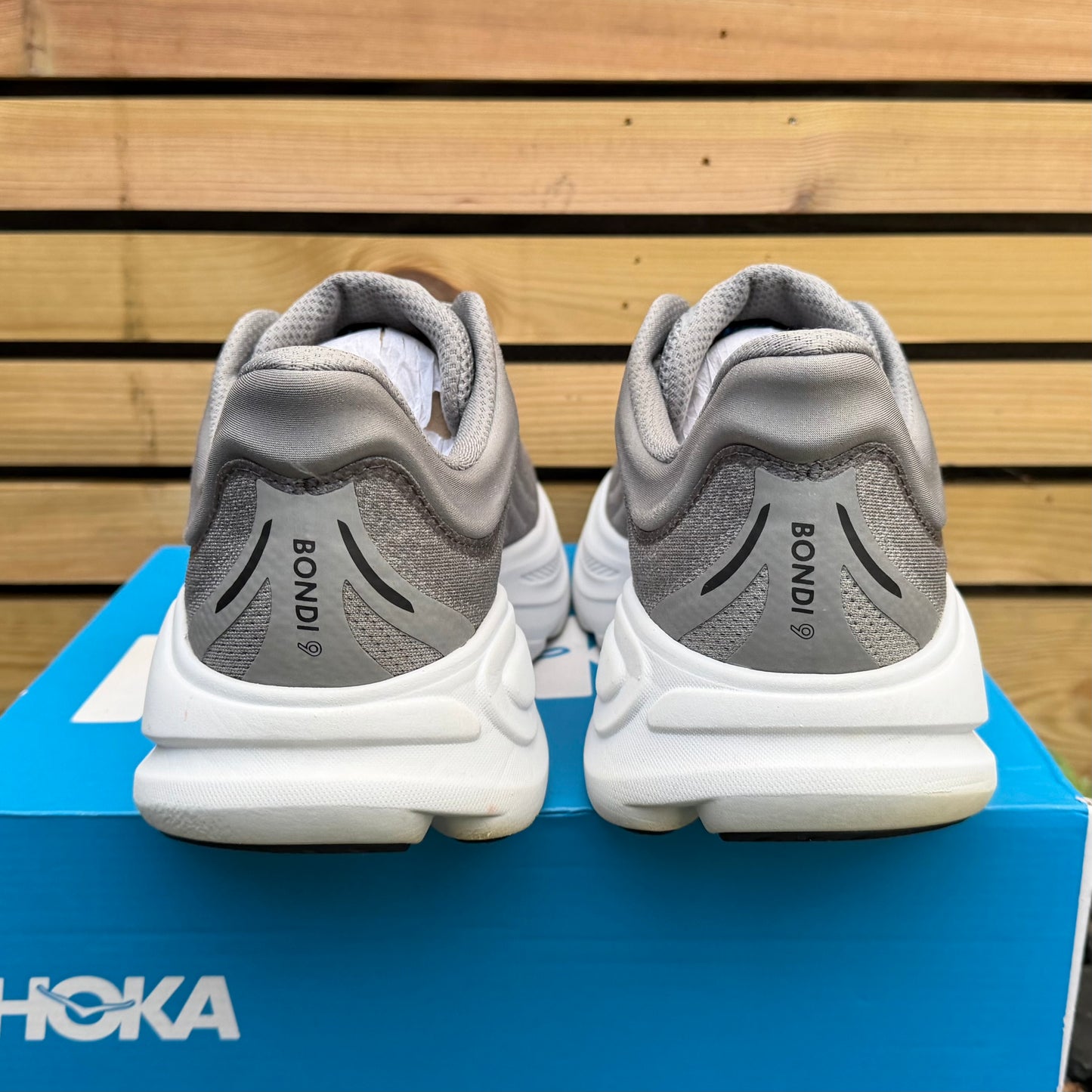 Hoka Bondi 9 - Wolf Grey - UK9.5