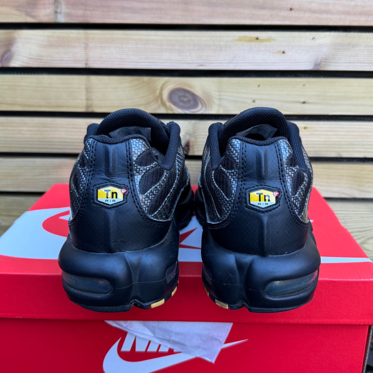 Nike Air Max Plus TN - Black / Metallic Sliver - UK9.5