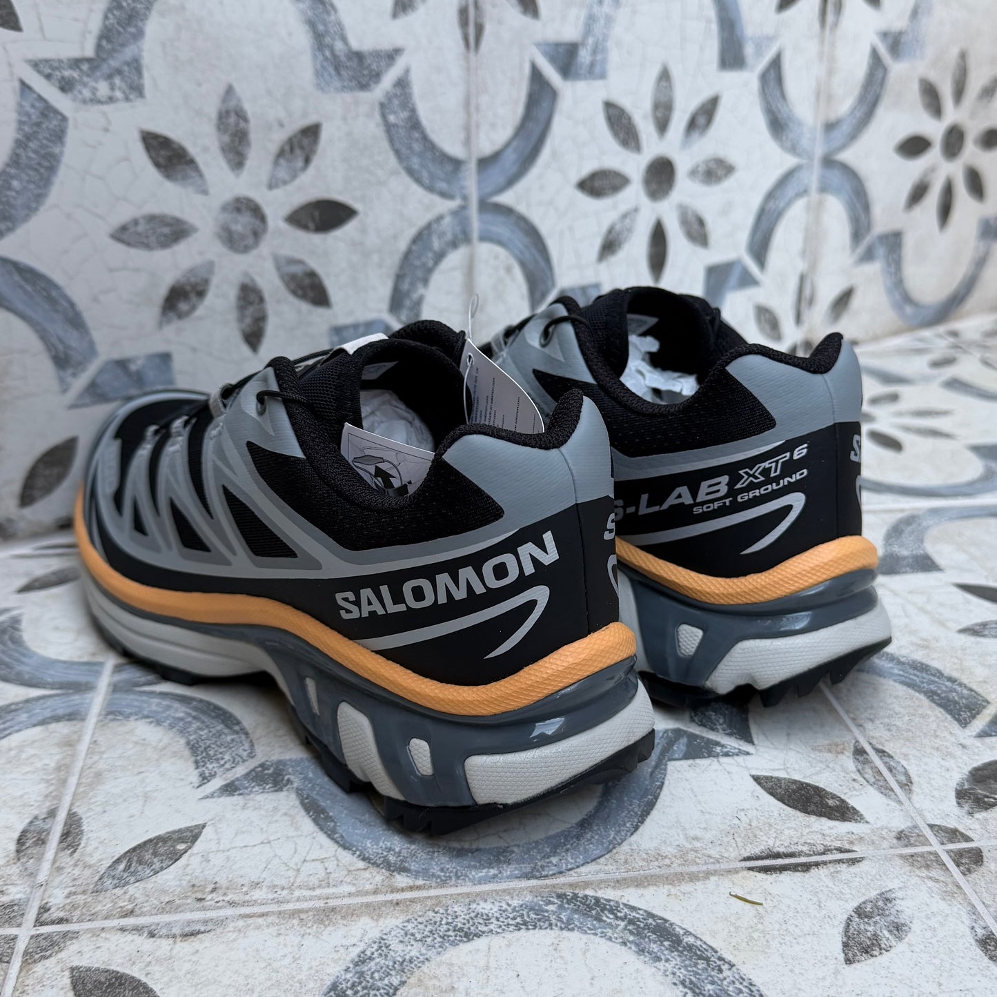 Salomon XT-6 - Black / FTW Silver / Light Apricot - Multiple Sizes - Brand New