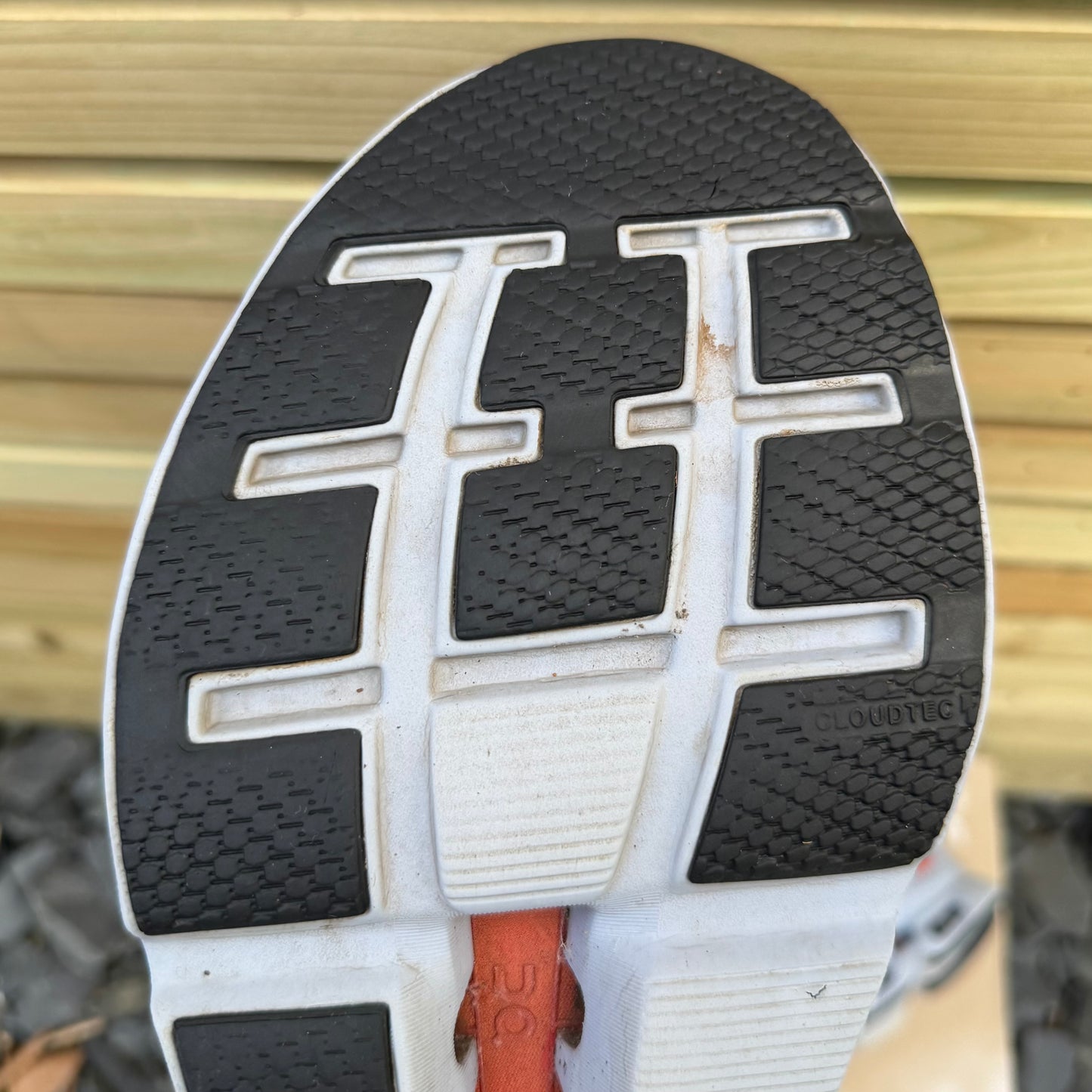 On Running CloudStratus 2 - Lake Blue / Flare Orange - UK11.5
