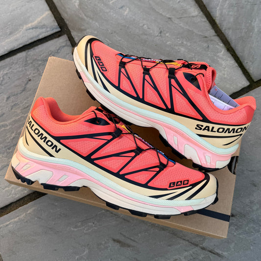 Salomon XT-6 - Living Coral / Black / Grey - UK9 - Brand New