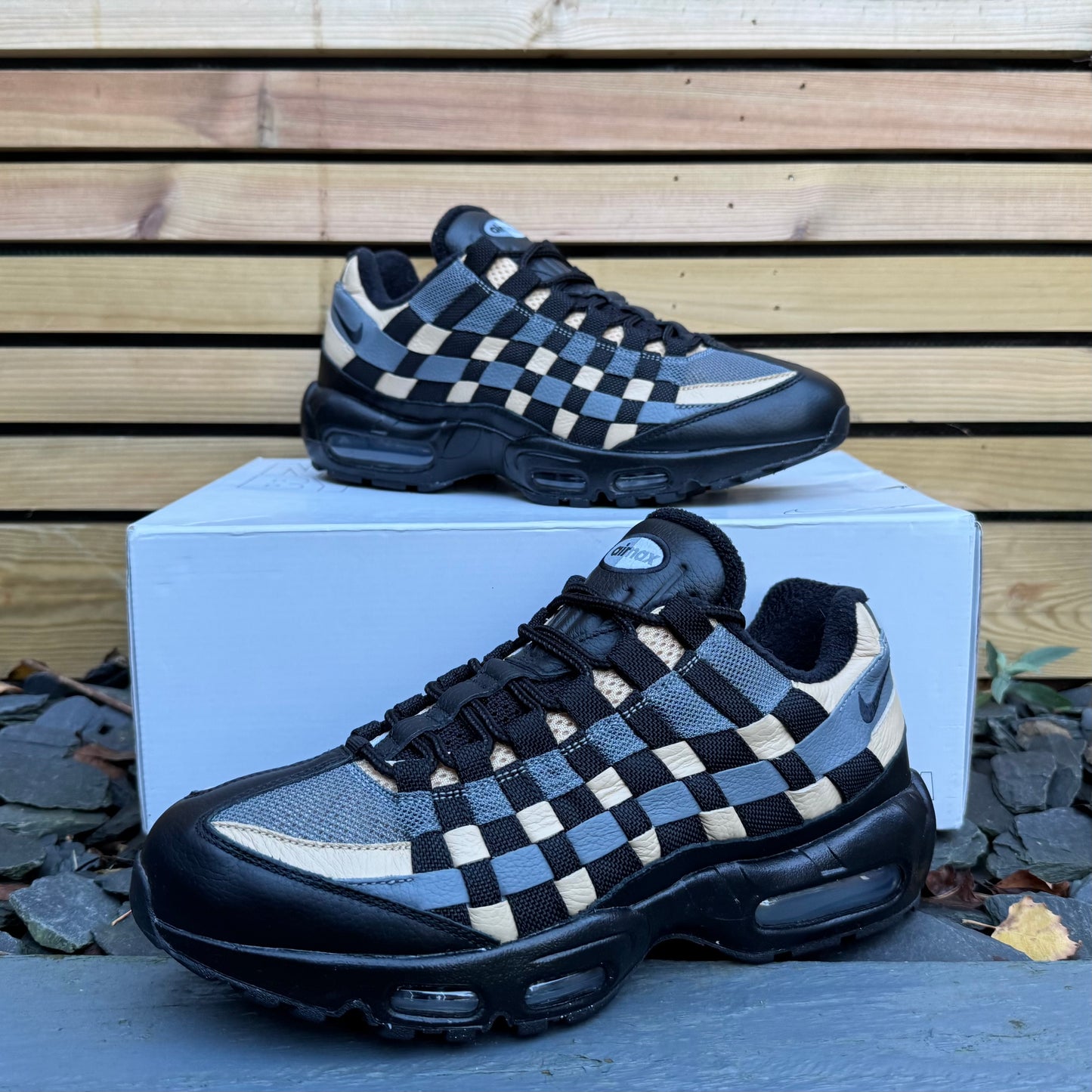 Nike Air Max 95 ID Woven “Nike By You” - Black / Beige - UK9