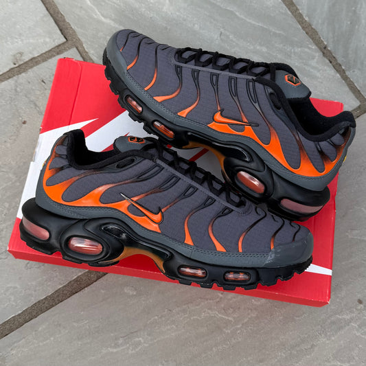 Nike Air Max Plus TN - Iron Grey / Safety Orange - UK7.5