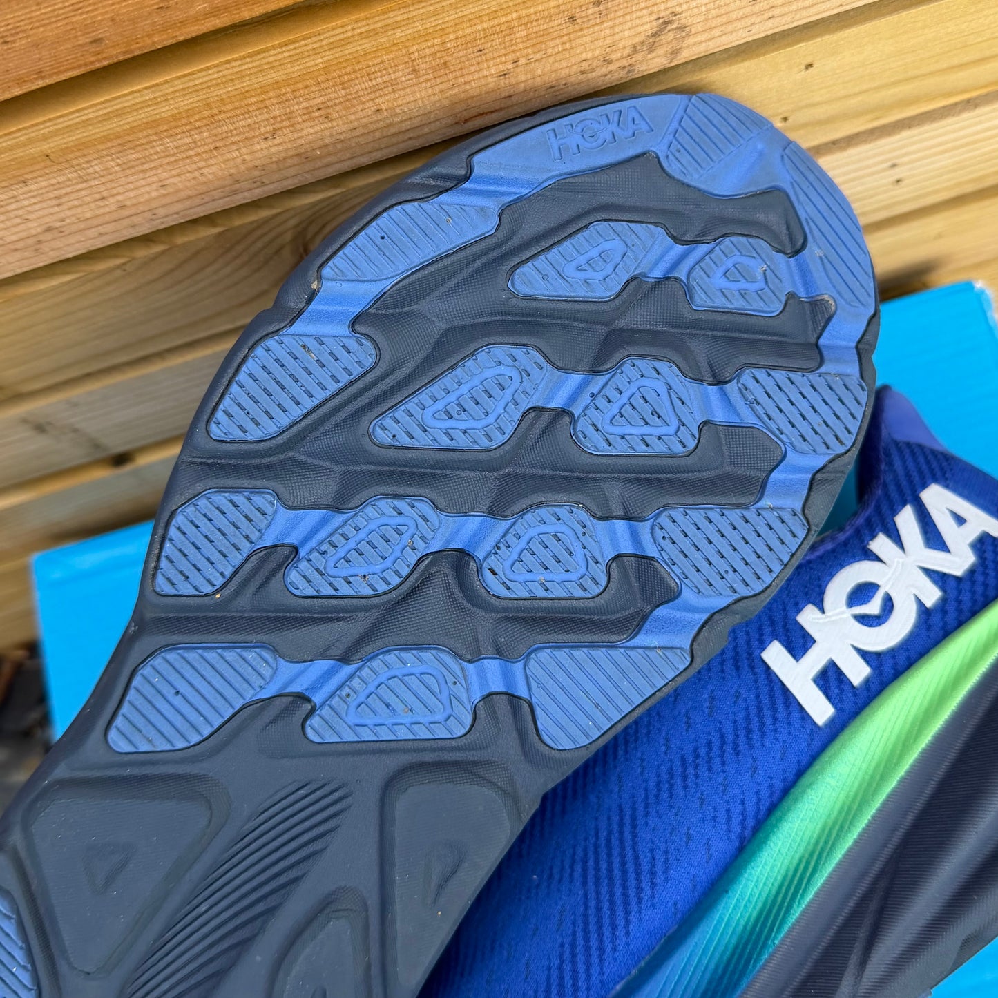 Hoka Clifton 9 Gore-Tex - Dazzling Blue / Evening Sky - UK8.5