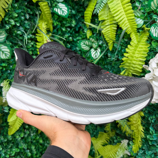 Hoka Clifton 9 - Black / Outer Orbit - UK8.5