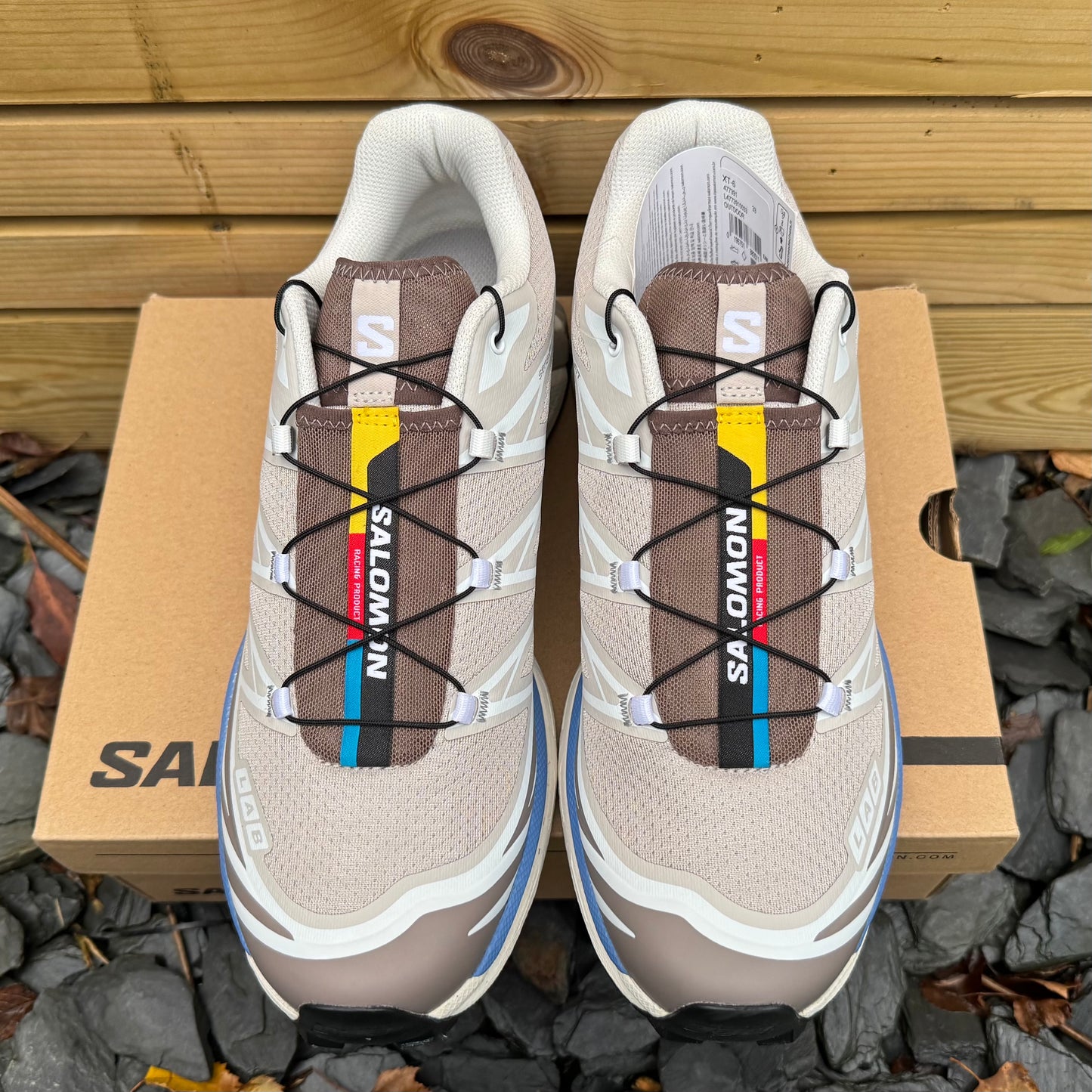 Salomon XT-6 - Sliver Cloud / Iron / Ultramarine - UK10 - Brand New