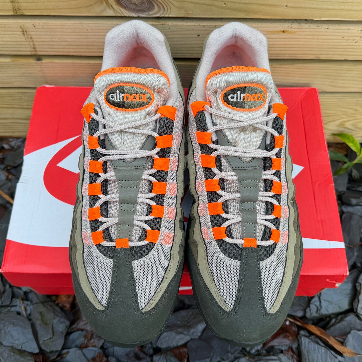 Nike Air Max 95 OG - Neutral Olive  / Total Orange - UK10
