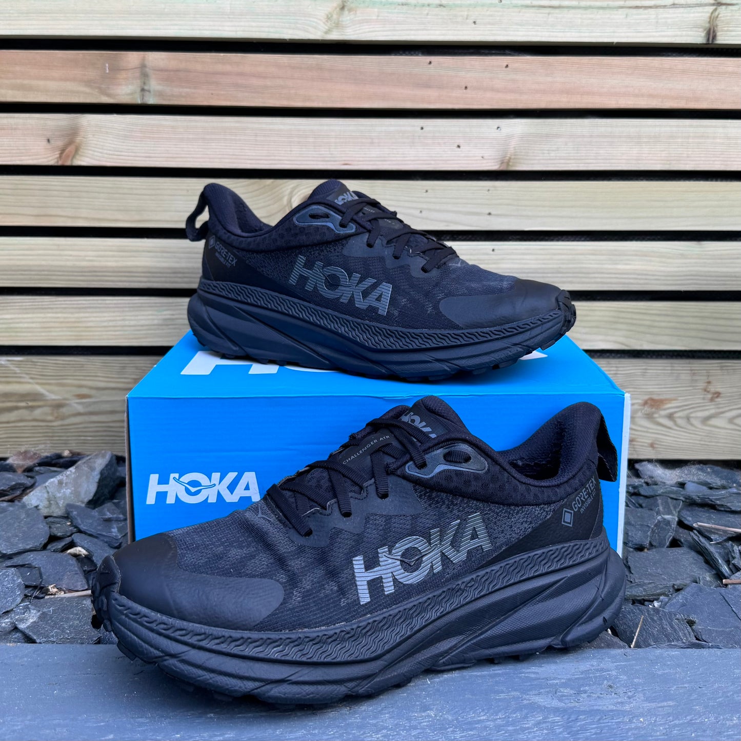 Hoka Challenger 7 Gore-Tex - Triple Black - UK10