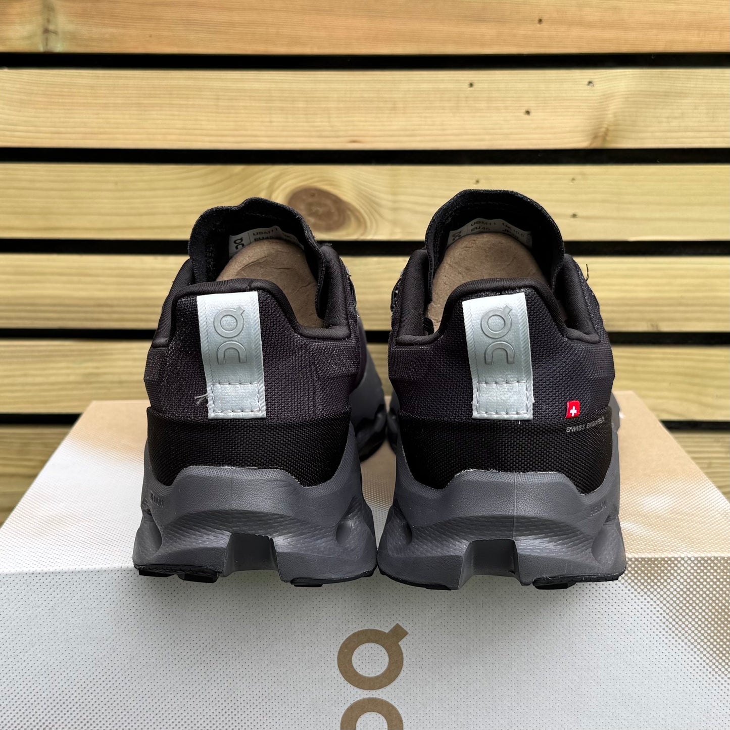 On Running CloudSurfer Trail Waterproof - Black Eclipse - UK10.5