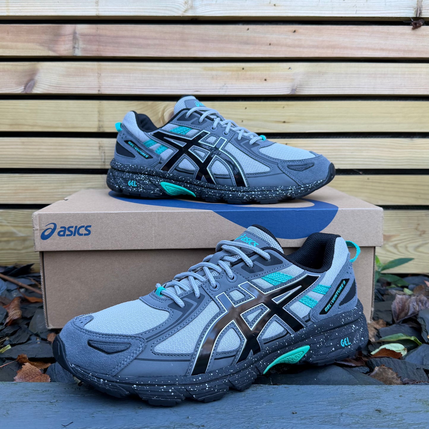 Asics Gel-Venture 6 - Mid Grey / Mint - UK8.5