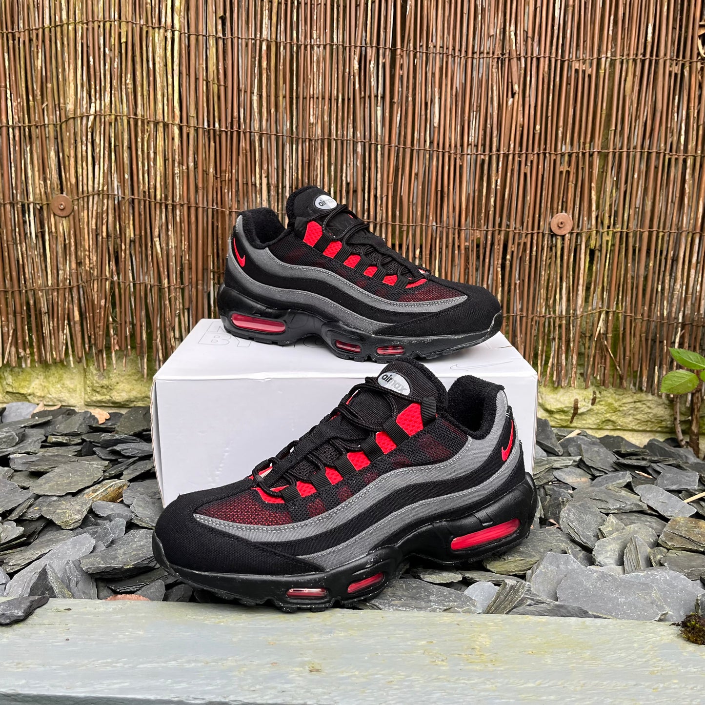 Nike Air Max 95 ID (Nike By You) Black / Grey / Red UK9