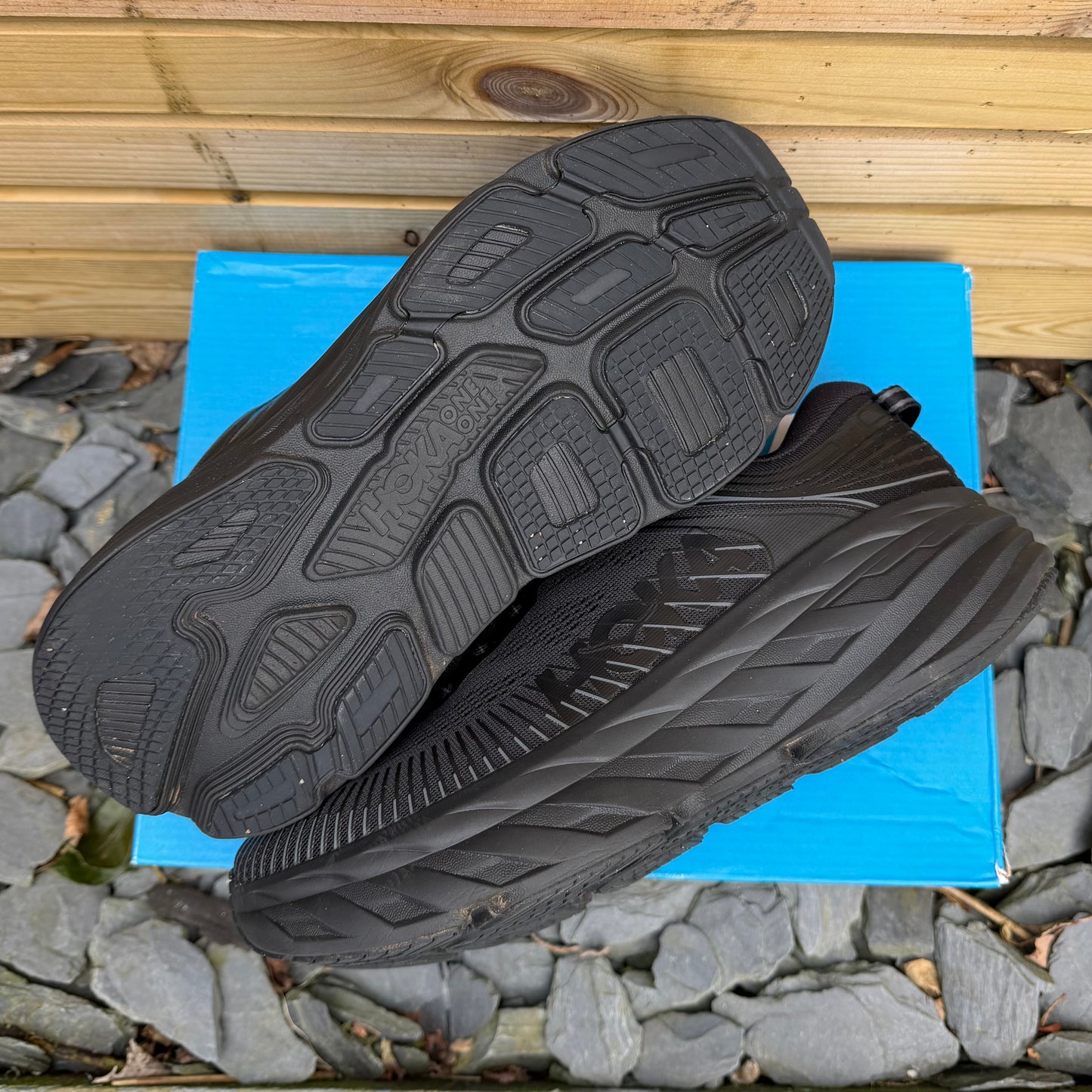 Hoka Bondi 7 - Black / Reflective - UK9