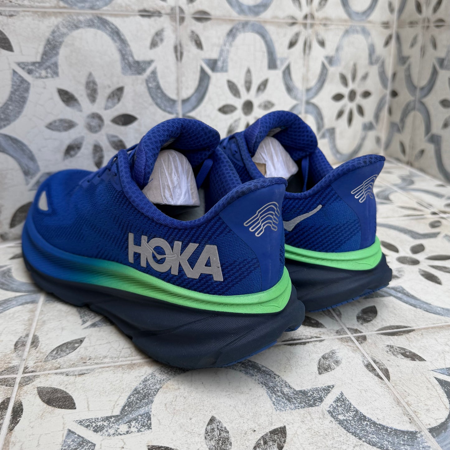 Hoka Clifton 9 Gore-Tex - Dazzling Blue / Evening Sky - UK12