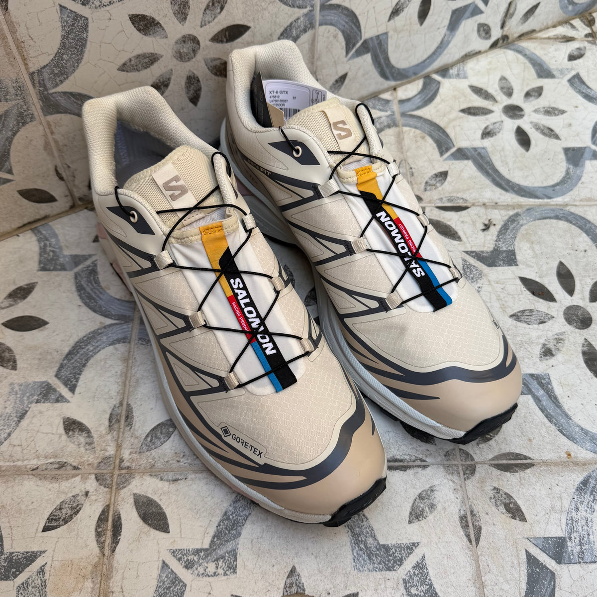 Salomon XT-6 Gore-Tex - Almond Milk / Feather Grey / Pale Mauve - UK12 - Brand New
