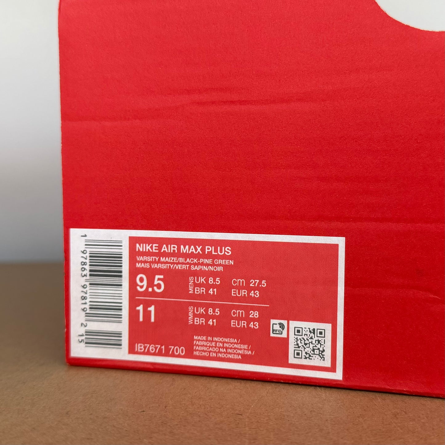 Nike Air Max Plus TN - Brazil - Multiple Sizes - Brand New