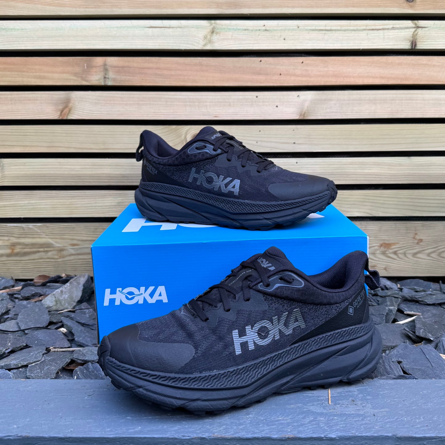 Hoka Challenger 7 Gore-Tex - Triple Black - UK8