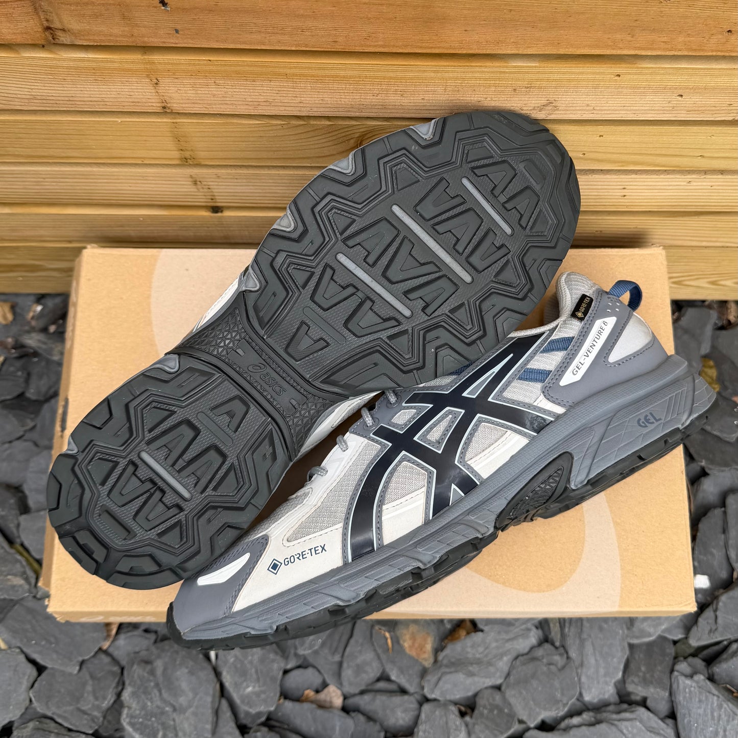 Asics Gel-Venture 6 Gore-Tex - Piedmont Grey / Metropolis - UK9.5