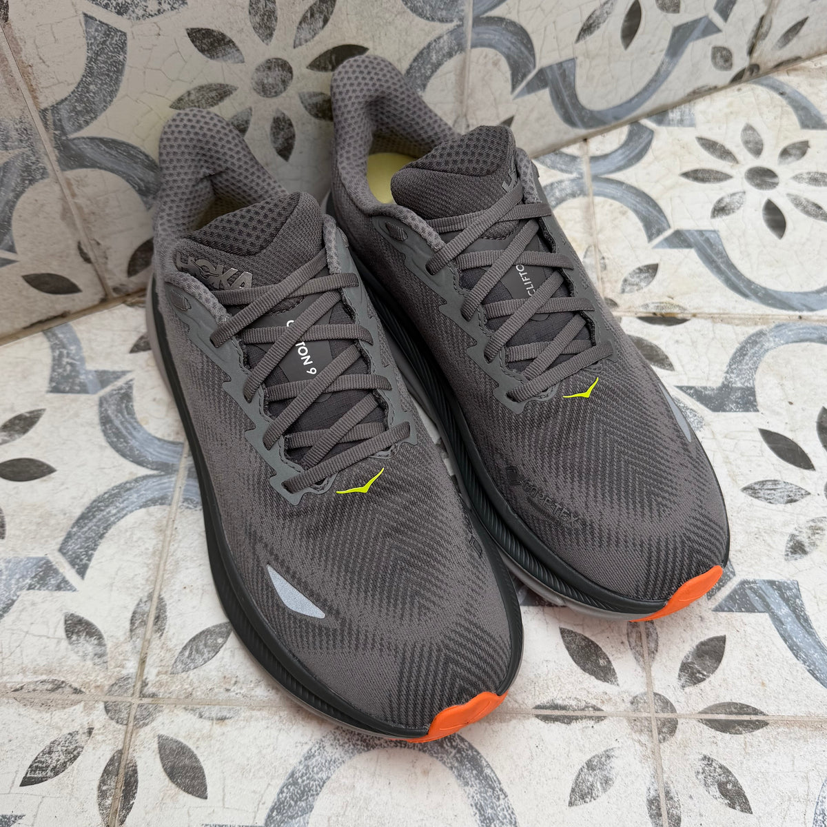 Hoka Clifton 9 Gore-Tex - Slate Grey / Asphalt - UK9