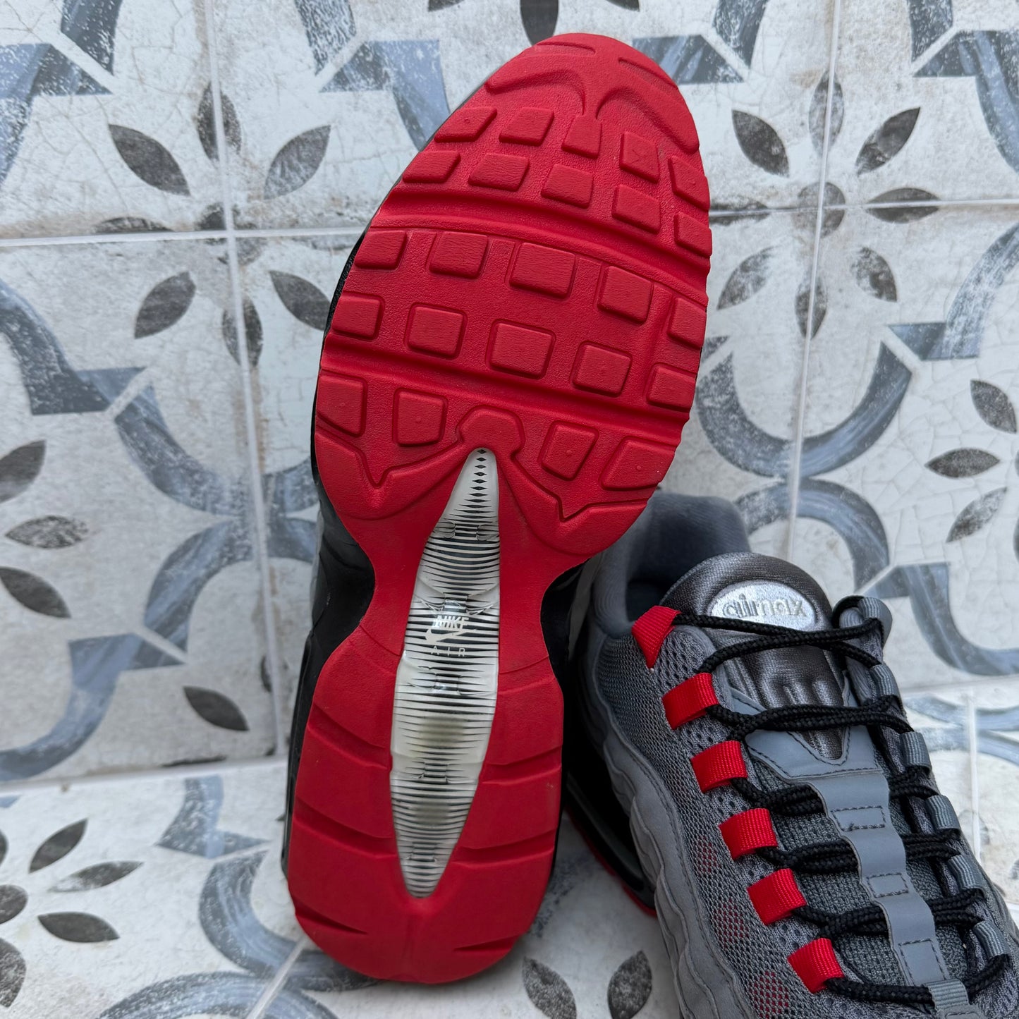 Nike Air Max 95 ID “Nike By You” - Grey / Red - UK9.5