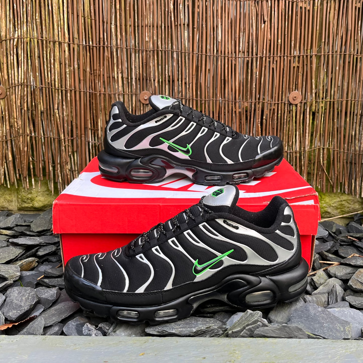 Nike Air Max Plus TN Black Silver Green