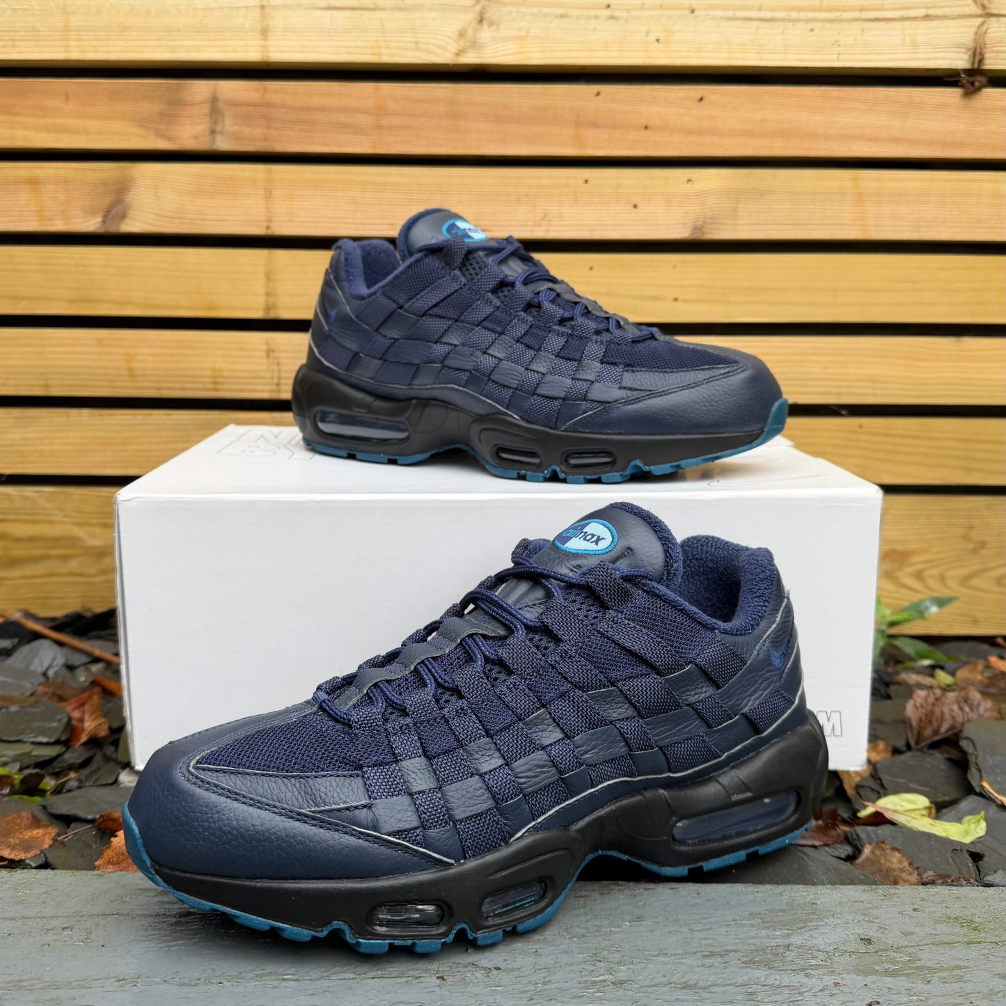 Nike Air Max 95 ID Woven “Nike By You” - Navy / Black - UK8.5