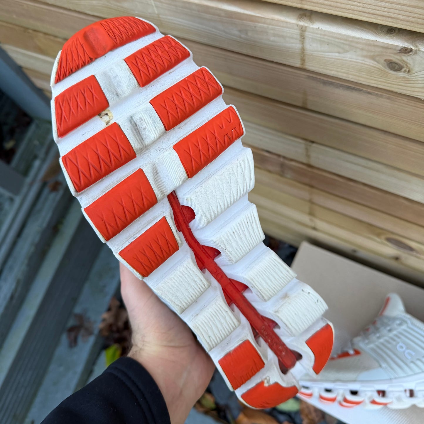 On Running CloudSwift 2.0 - Glacier White / Flame Orange - UK10