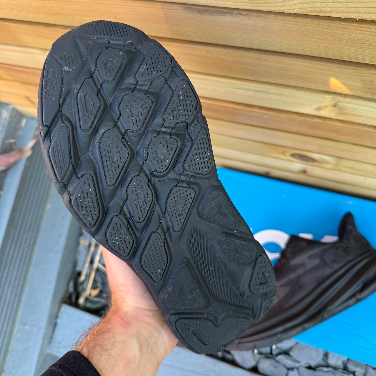 Hoka Clifton 9 - Triple Black - UK7.5