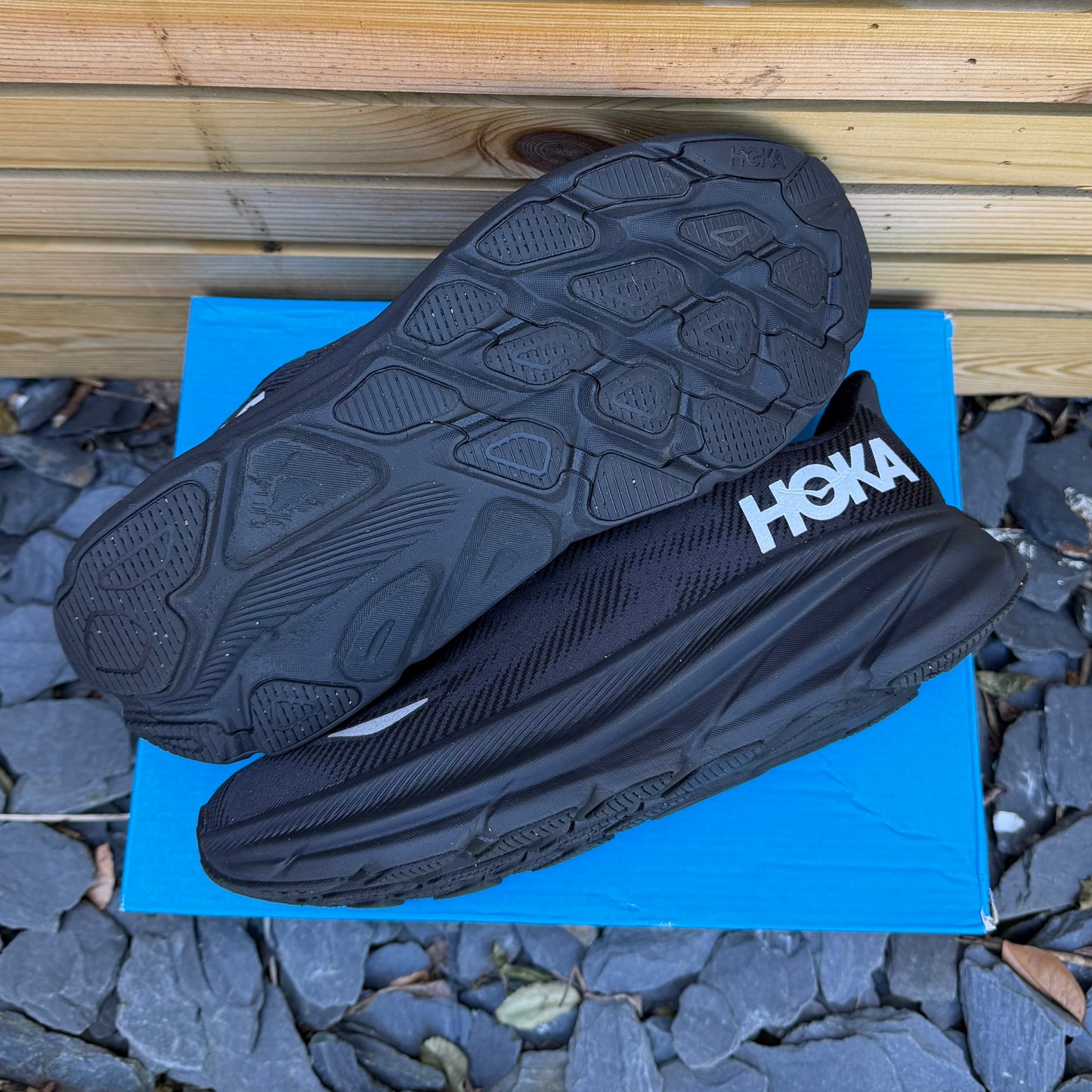 Hoka Clifton 9 Gore-Tex - Black Reflect - UK9