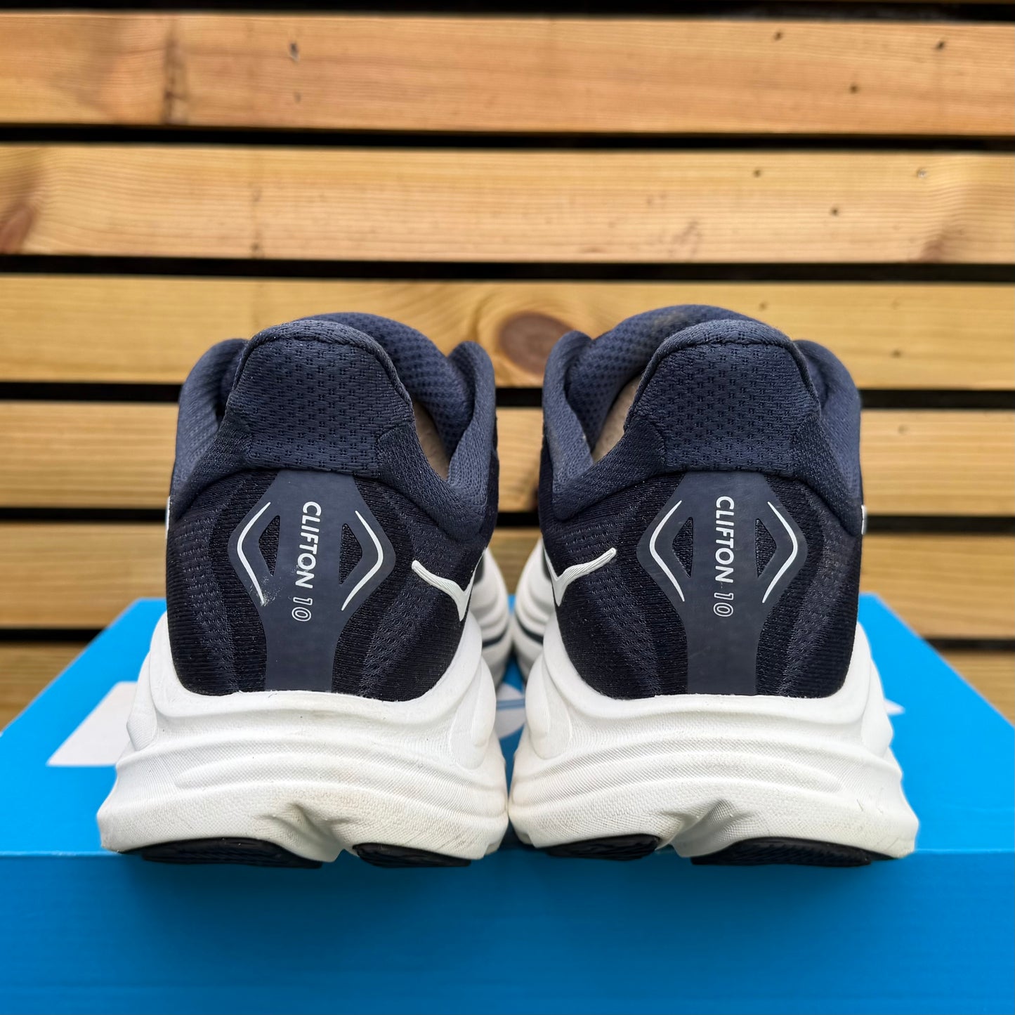 Hoka Clifton 10 - Navy / White - UK9.5