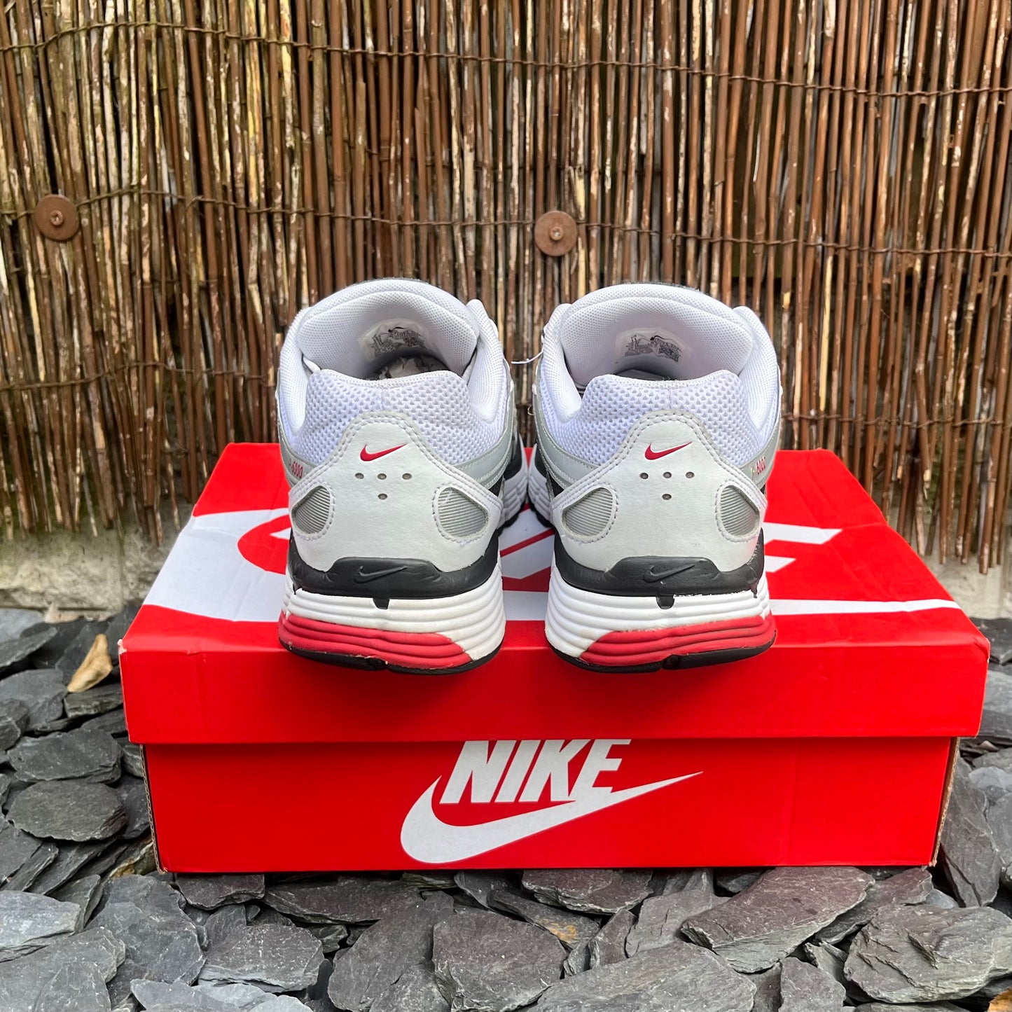 Nike P-6000 Pewter / Sliver / Red UK8.5